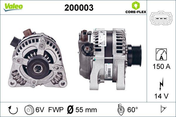 VALEO 200003 - Генератор autozip.com.ua