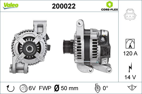 Valeo 200022 - Генератор autozip.com.ua