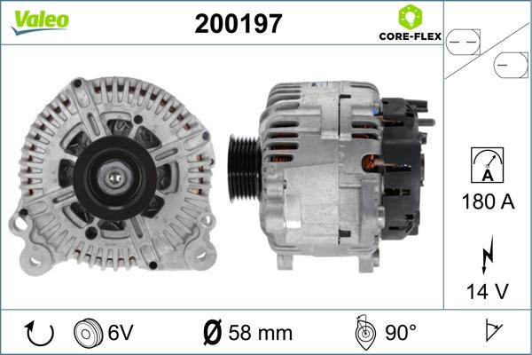 VALEO 200197 - Генератор autozip.com.ua