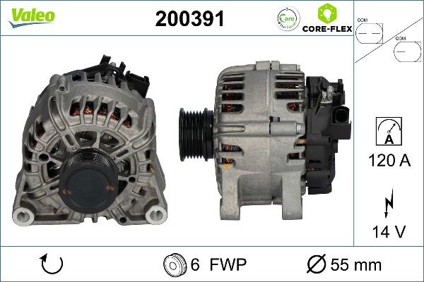 VALEO 200391 - Генератор autozip.com.ua