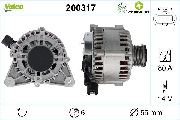 VALEO 200317 - Генератор autozip.com.ua