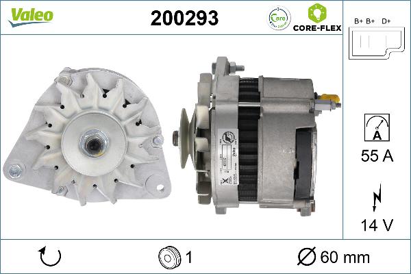 VALEO 200293 - Генератор autozip.com.ua