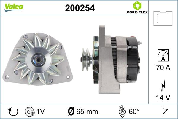 VALEO 200254 - Генератор autozip.com.ua