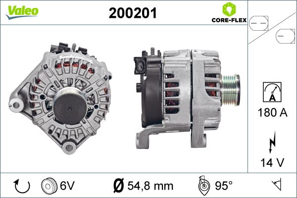 Valeo 200201 - Генератор autozip.com.ua