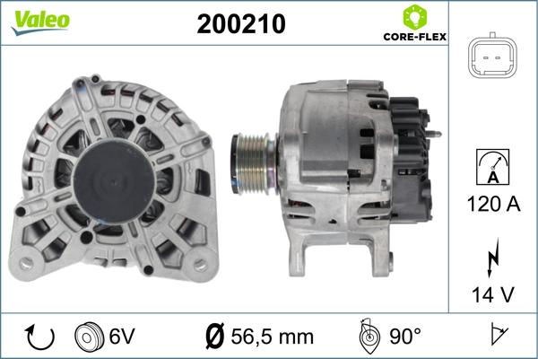 VALEO 200210 - Генератор autozip.com.ua