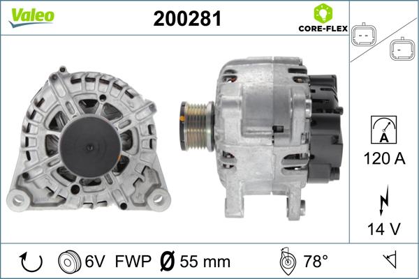 Valeo 200281 - Генератор autozip.com.ua