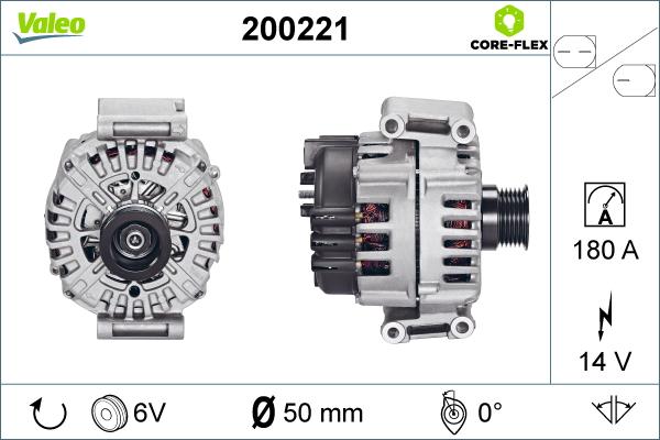 Valeo 200221 - Генератор autozip.com.ua