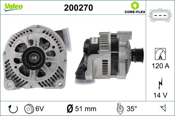 VALEO 200270 - Генератор autozip.com.ua