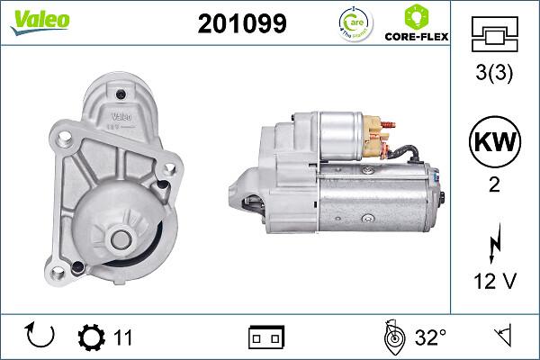 VALEO 201099 - Стартер autozip.com.ua
