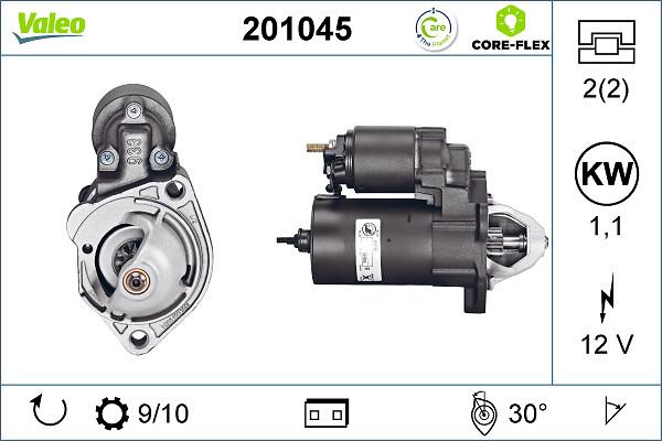 VALEO 201045 - Стартер autozip.com.ua