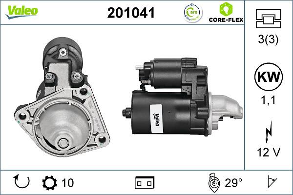VALEO 201041 - Стартер autozip.com.ua