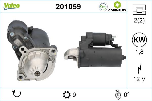 VALEO 201059 - Стартер autozip.com.ua