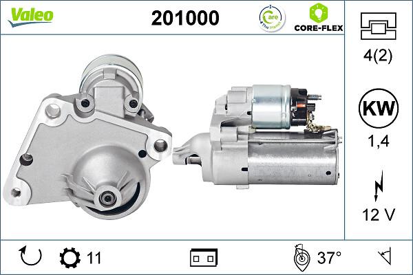 VALEO 201000 - Стартер autozip.com.ua