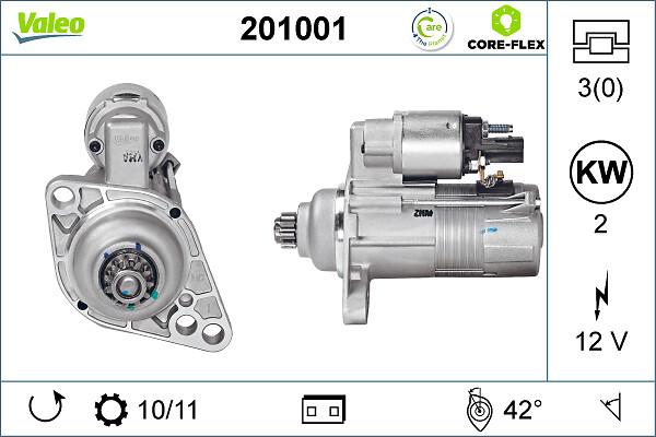 VALEO 201001 - Стартер autozip.com.ua