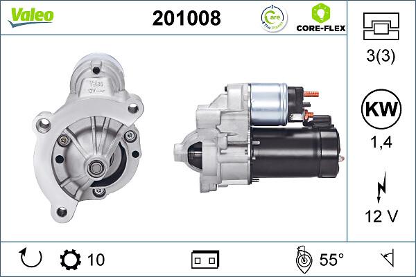 VALEO 201008 - Стартер autozip.com.ua