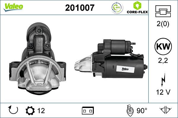 VALEO 201007 - Стартер autozip.com.ua