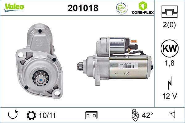 VALEO 201018 - Стартер autozip.com.ua