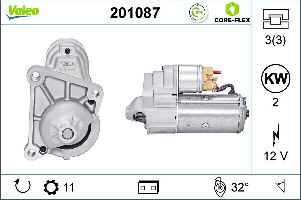 VALEO 201087 - Стартер autozip.com.ua