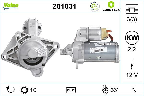 VALEO 201031 - Стартер autozip.com.ua