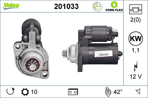 VALEO 201033 - Стартер autozip.com.ua