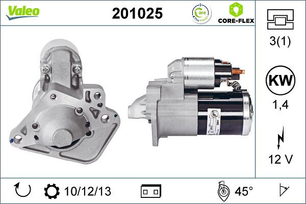 VALEO 201025 - Стартер autozip.com.ua