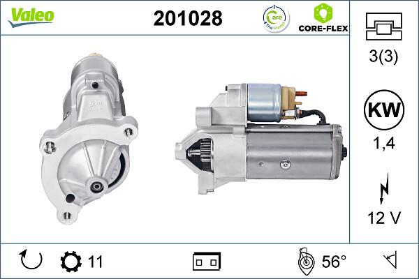 VALEO 201028 - Стартер autozip.com.ua
