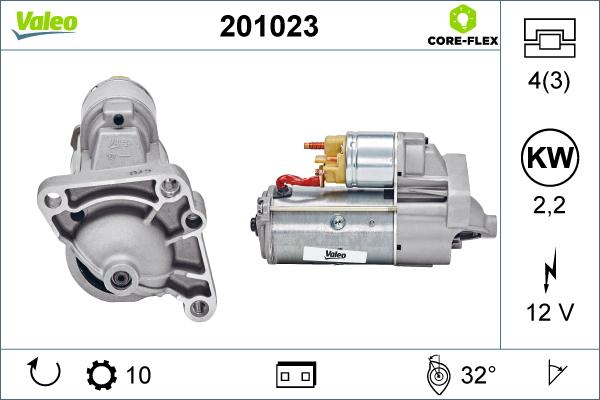 Valeo 201023 - Стартер autozip.com.ua