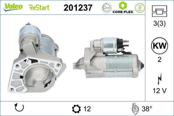 VALEO 201237 - Стартер autozip.com.ua