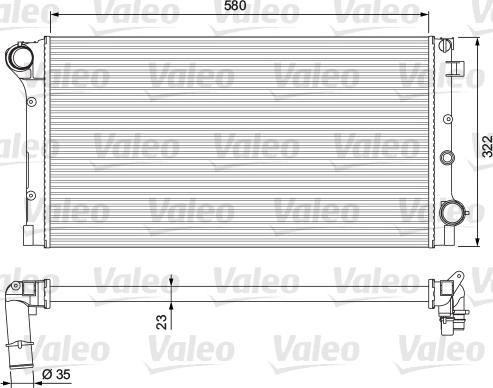 Valeo 234924 - Радіатор, охолодження двигуна autozip.com.ua