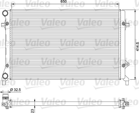 Valeo 234332 - Радіатор, охолодження двигуна autozip.com.ua