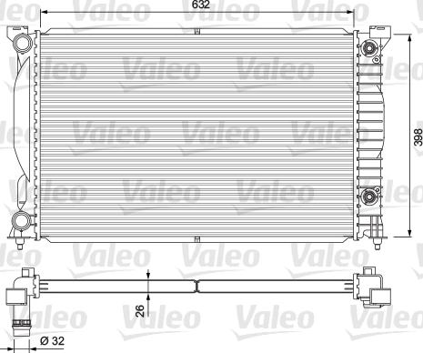 Valeo 234269 - Радіатор, охолодження двигуна autozip.com.ua