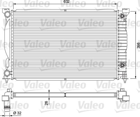 VALEO 234269 - Радіатор, охолодження двигуна autozip.com.ua