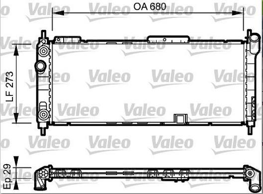 Valeo 234271 - Радіатор, охолодження двигуна autozip.com.ua