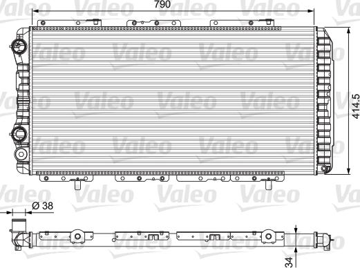 Valeo 230997 - Радіатор, охолодження двигуна autozip.com.ua