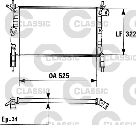 Valeo 230975 - Радіатор, охолодження двигуна autozip.com.ua