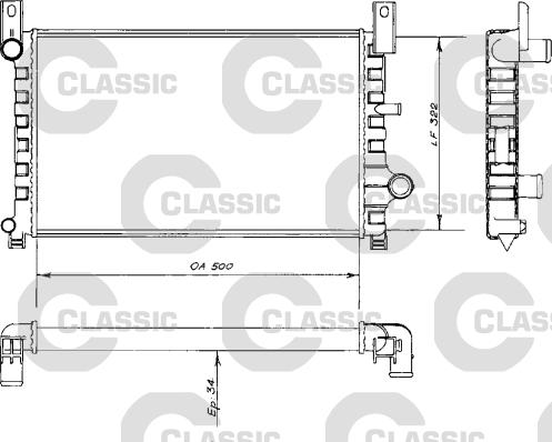 Valeo 230484 - Радіатор, охолодження двигуна autozip.com.ua