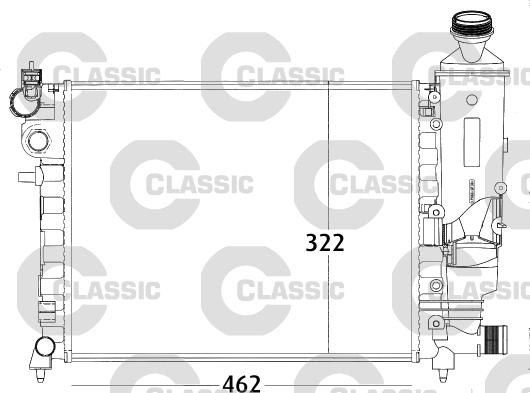 Valeo 231498 - Радіатор, охолодження двигуна autozip.com.ua