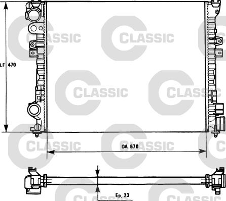 VALEO 231166 - Радіатор, охолодження двигуна autozip.com.ua