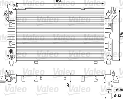 Valeo 231723 - Радіатор, охолодження двигуна autozip.com.ua