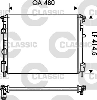 Valeo 232621 - Радіатор, охолодження двигуна autozip.com.ua