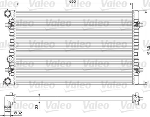 VALEO 232175 - Радіатор, охолодження двигуна autozip.com.ua