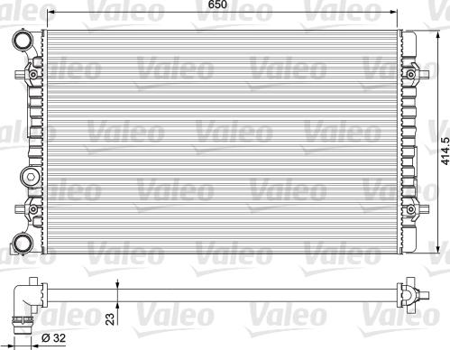 Valeo 232175 - Радіатор, охолодження двигуна autozip.com.ua