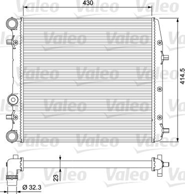 Valeo 232863 - Радіатор, охолодження двигуна autozip.com.ua