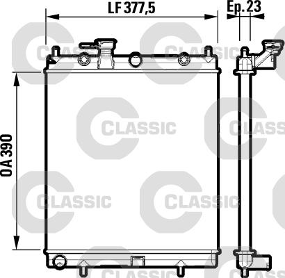 Valeo 232718 - Радіатор, охолодження двигуна autozip.com.ua