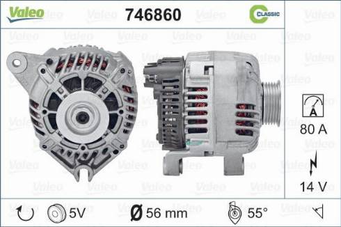 Valeo 746860 - Генератор autozip.com.ua