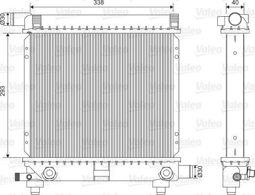 Valeo 701590 - Радіатор, охолодження двигуна autozip.com.ua