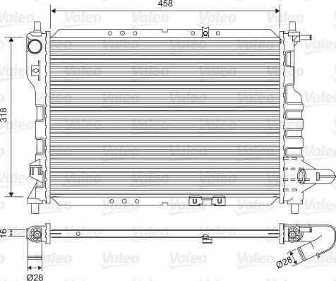 Valeo 701598 - Радіатор, охолодження двигуна autozip.com.ua