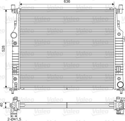 Valeo 701569 - Радіатор, охолодження двигуна autozip.com.ua