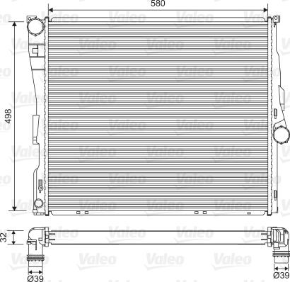 Valeo 701563 - Радіатор, охолодження двигуна autozip.com.ua