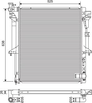 Valeo 701585 - Радіатор, охолодження двигуна autozip.com.ua